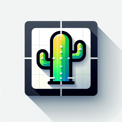 Cactee.
Single Game Texture.  In-Game asset.  2d.  Blank background.  High contrast.  No shadows