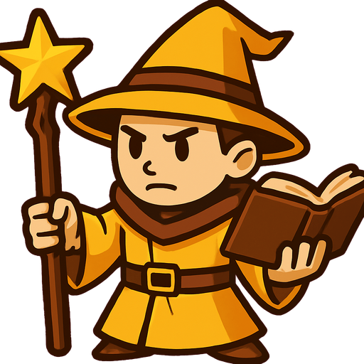 Libro en la mano libre y cambiar la esfera de su varita por una estrella