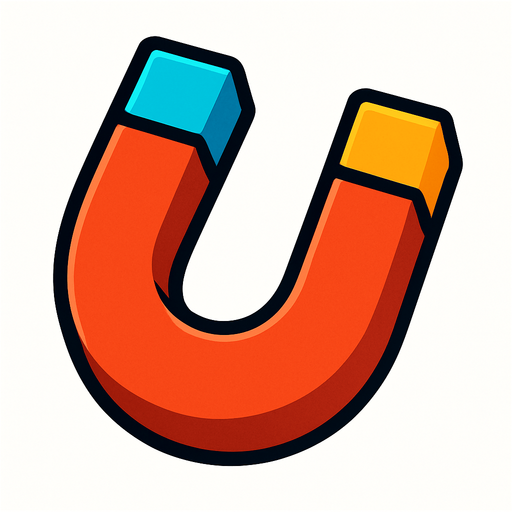 magnet.
In-Game asset.  2d.  High contrast.  No shadows