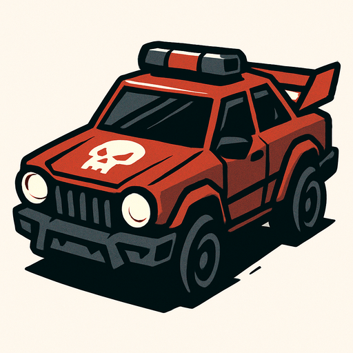 ENEMY CAR.
In-Game asset.  2d.  High contrast.  No shadows