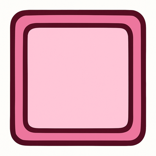 powder pink square.
In-Game asset.  2d.  High contrast.  No shadows