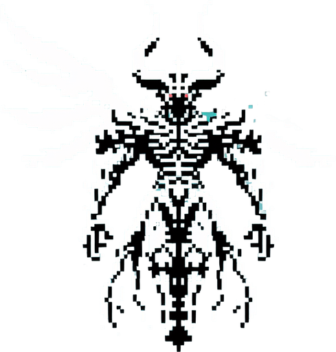 8-bit. cartoon. front view. flying final boss. white. Single Game Texture. In-Game asset. 2d. Blank background. High contrast. No shadows.