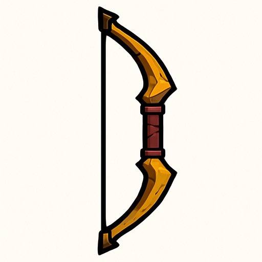 Bow: make it face 90 degrees
In-Game asset.  2d.  High contrast.  No shadows