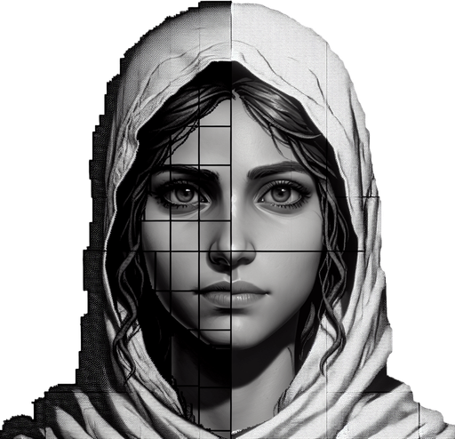 Human.
Single Game Texture. In-Game asset. 2d. Blank background. High contrast. No shadows.