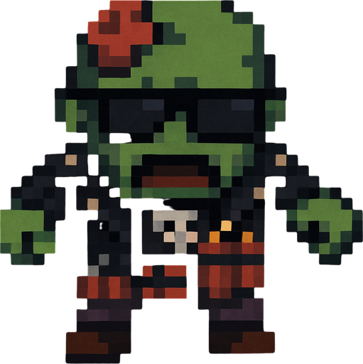 Agrégale ropa de rock, explosivos al rededor de la cintura y gafas