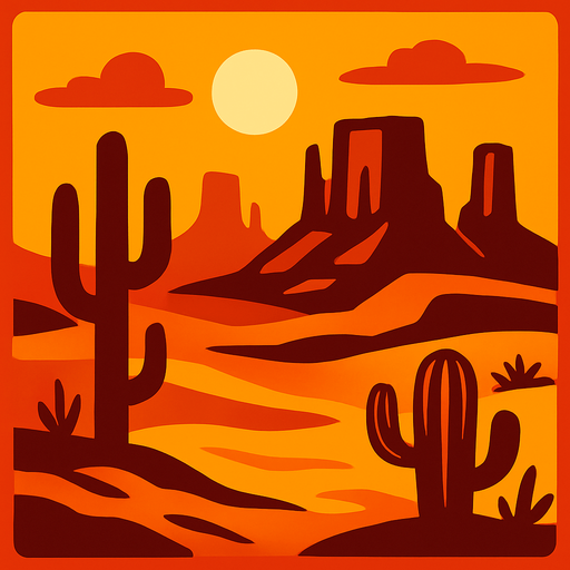 desertscenery.
In-Game asset.  2d.  High contrast.  No shadows