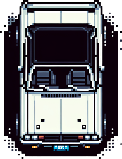 car from above, top view, from above, 8bit pixelart,.
Single Game Texture. In-Game asset. 2d. Blank background. High contrast. No shadows.