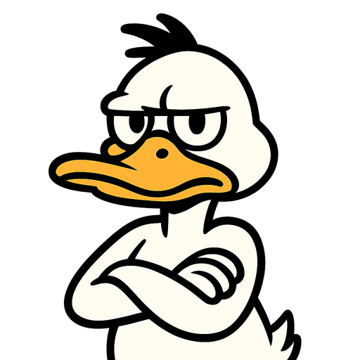 make very well known duck memes. single character. no writing..
In-Game asset.  2d.  High contrast.  No shadows