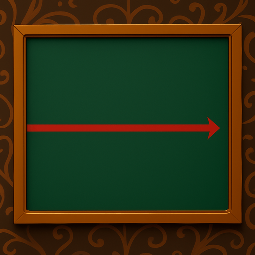 Change the center bumper on the table into a red line on the felt that ends in an arrow on the right side of the table.