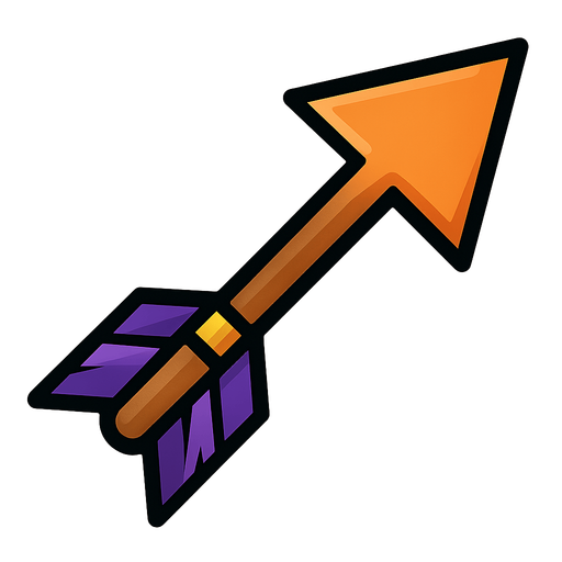 Arrow.
In-Game asset.  2d.  High contrast.  No shadows