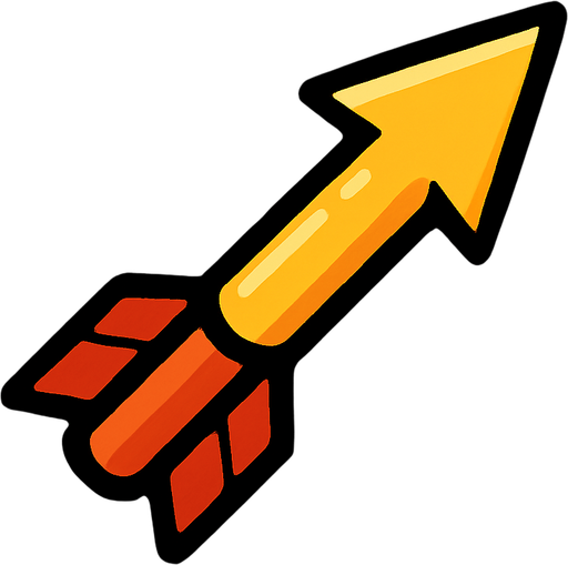 arrow bullet.
In-Game asset.  2d.  High contrast.  No shadows