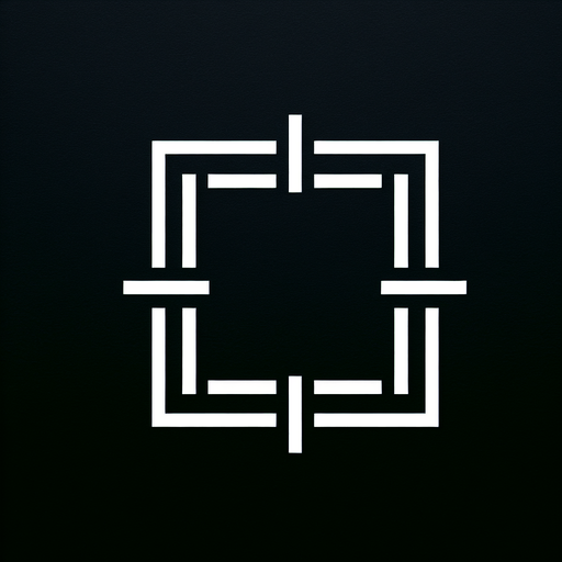 4:3 Simple rectangle white outline. Black background