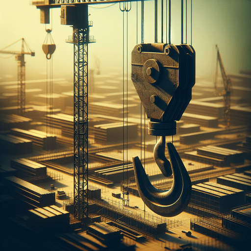 Construction crane hook