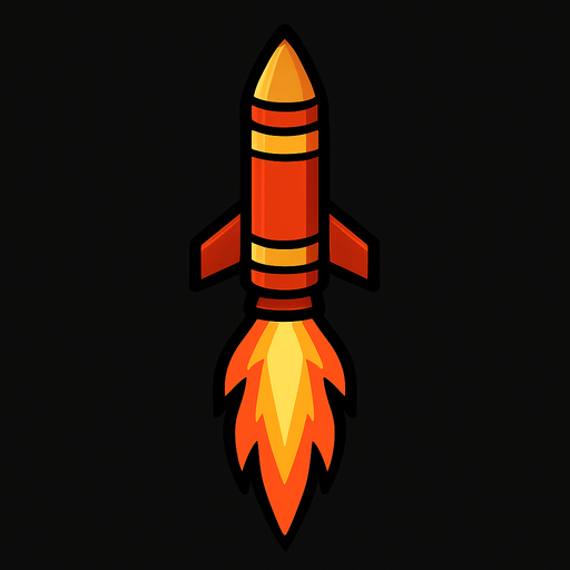 strait flare missile.
In-Game asset.  2d.  High contrast.  No shadows