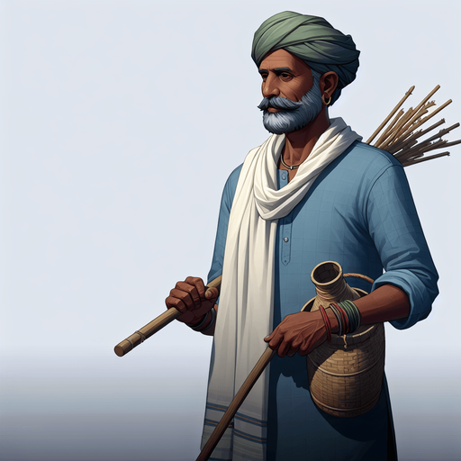 МУЖЧИНА ФЕРМЕР.
Single Game Texture. In-Game asset. 2d. Blank background. High contrast. No shadows.