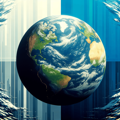 2d earth

Single Game Texture. In-Game asset. 2d. Blank background. High contrast. No shadows.