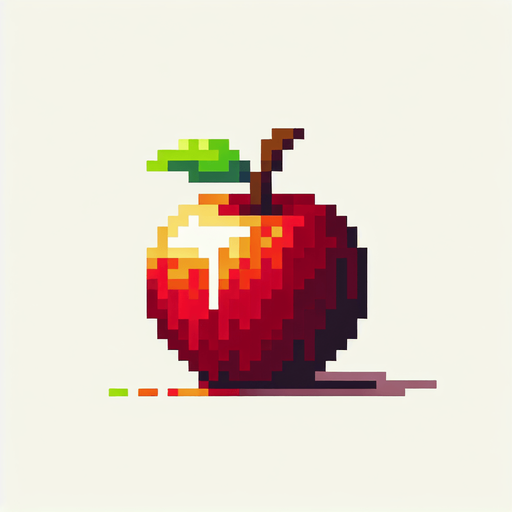 Pixel apple