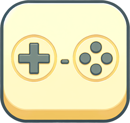 simple light yellow button front view game console, clean, rounded edges, high resolution, graphic.
Single Game Texture. In-Game asset. 2d. Blank background. High contrast.