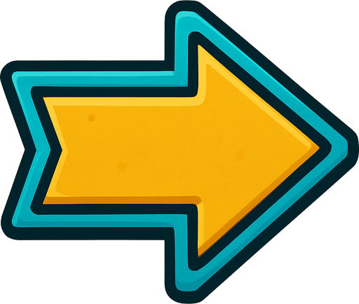 arrow.
In-Game asset.  2d.  High contrast.  No shadows