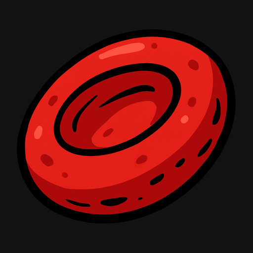 Celula de rojos.
In-Game asset.  2d.  High contrast.  No shadows