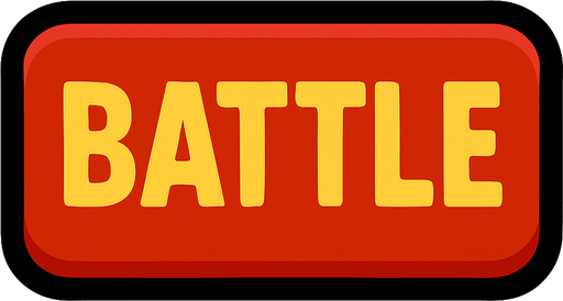 A Battle Button.
In-Game asset.  2d.  High contrast.  No shadows