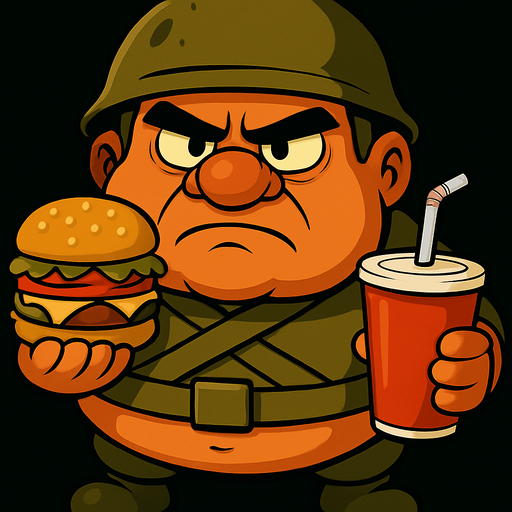 Elinde hamburger ve kola olsun