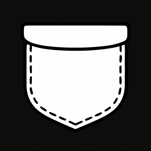 Can you make Doraemon’s real pocket — plain, simple, and white?.
In-Game asset.  2d.  High contrast.  No shadows