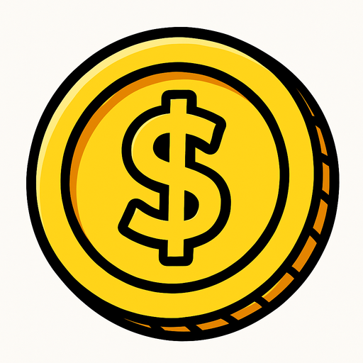 coin.
In-Game asset.  2d.  High contrast.  No shadows