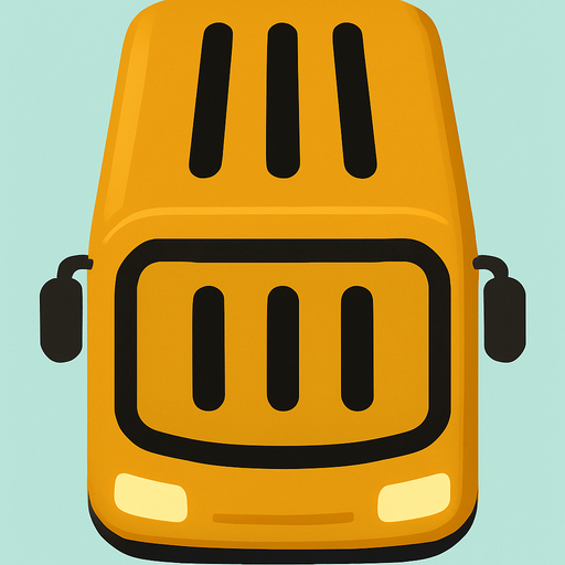 bir otobüsün üstten görünümünü buna benzer şekilde yap