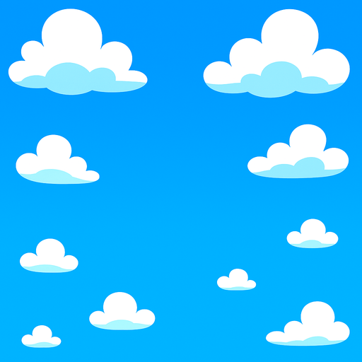 oyuna uygun bir arkaplan gökyüzülü.
In-Game asset.  2d.  High contrast.  No shadows