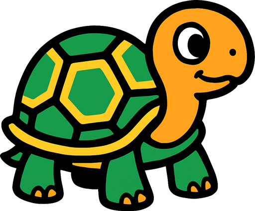 Turtle.
In-Game asset.  2d.  High contrast.  No shadows