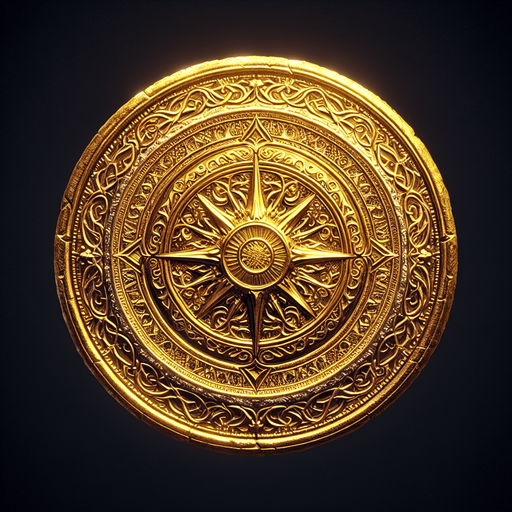 coin.
Single Game Texture.  In-Game asset.  2d.  Blank background.  High contrast.  No shadows