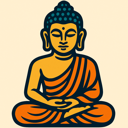 buddha.
In-Game asset.  2d.  High contrast.  No shadows