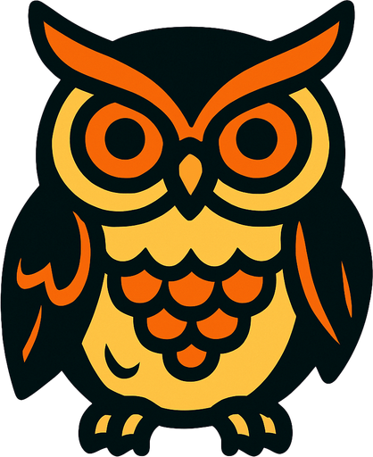 Owl.
In-Game asset.  2d.  High contrast.  No shadows