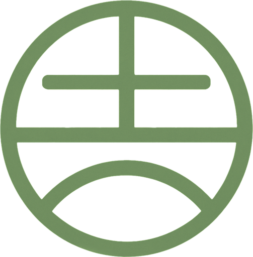 Símbolo de la tierra color verde