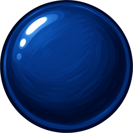 gerçekçi bir şeker. yuvarlak bir şeker ve koyu mavi renk. aynı candy2 deki gibi
In-Game asset.  2d.  High contrast.  No shadows