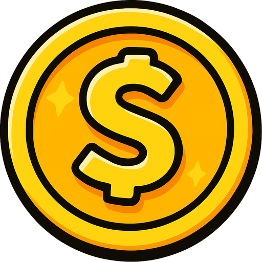 Coin.
In-Game asset.  2d.  High contrast.  No shadows