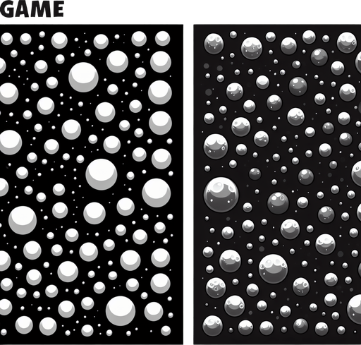 Bubbles.
Single Game Texture.  In-Game asset.  2d.  Blank background.  High contrast.  No shadows
