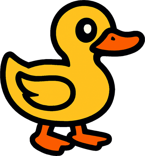 Duck.
In-Game asset.  2d.  High contrast.  No shadows