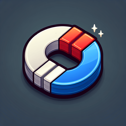 coin magnet white blue red in color.
Single Game Texture.  In-Game asset.  2d.  Blank background.  High contrast.  No shadows