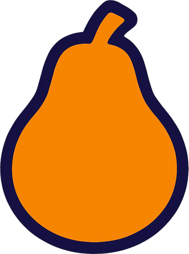 make a backgroud shaped pear but dont do pear.
In-Game asset.  2d.  High contrast.  No shadows