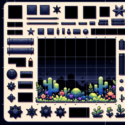 black background Single Game Texture. In-Game asset. 2d. Blank background. High contrast. No shadows.