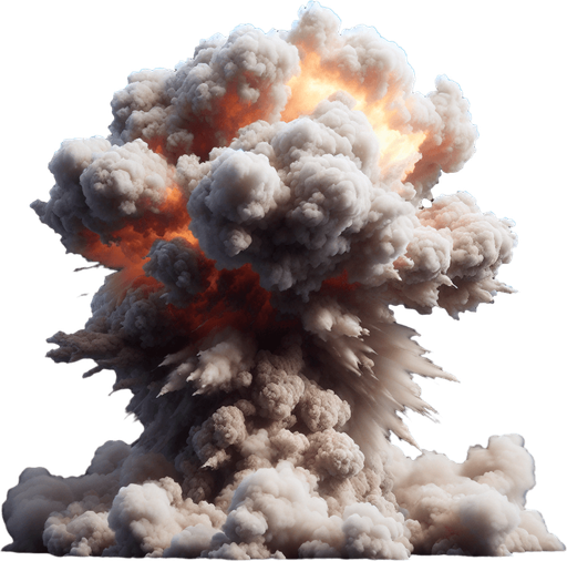 explosion smoke
Single Game Texture. In-Game asset. 2d. Blank background. High contrast. No shadows.