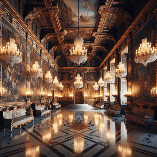 Hall in a beautiful 17th century castle