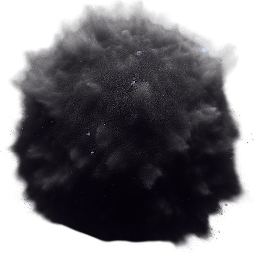 dark transparent dust particle Single Game Texture. In-Game asset. 2d. Blank background. High contrast. No shadows.