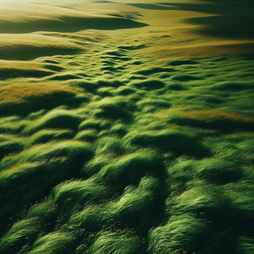 grass top view.