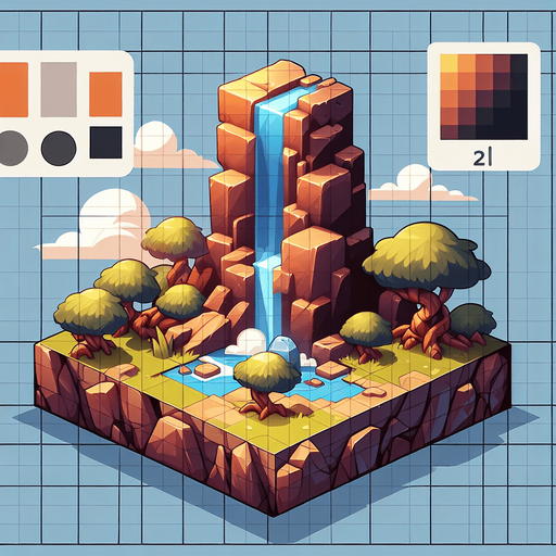 a similar image.
Single Game Texture.  In-Game asset.  2d.  Blank background.  High contrast.  No shadows