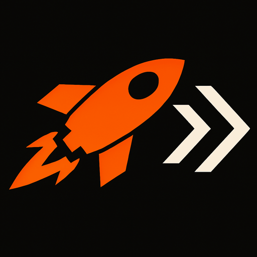 symbol for spaceship speed upgrade increase.
In-Game asset.  2d.  High contrast.  No shadows
