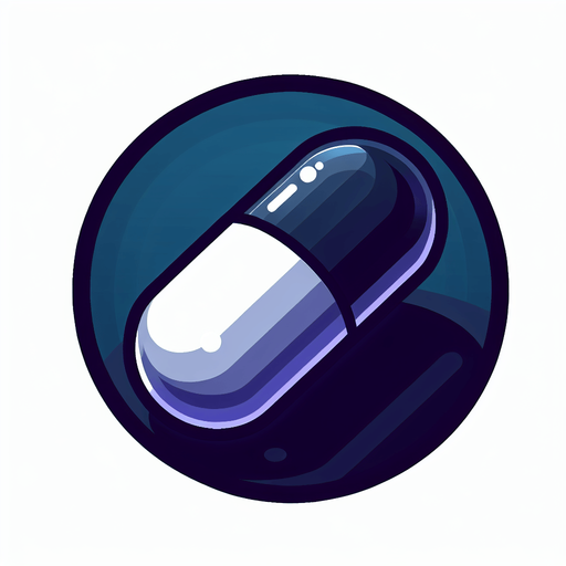 black capsule. Game asset. 3d clipart. Blank background. High contrast. No shadows..