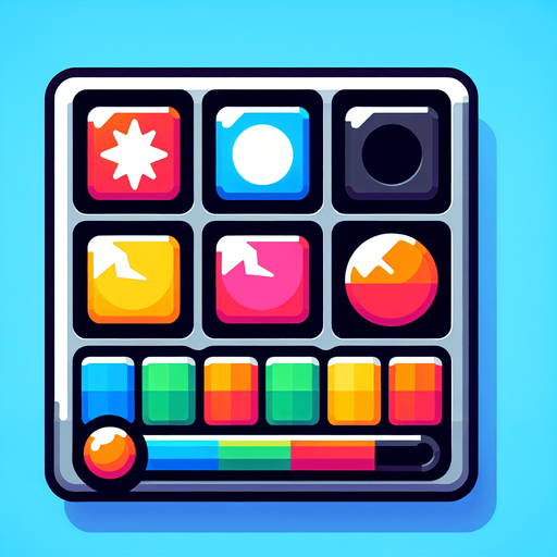 Colorful powerup.
Single Game Texture. In-Game asset. 2d. Blank background. High contrast. No shadows.